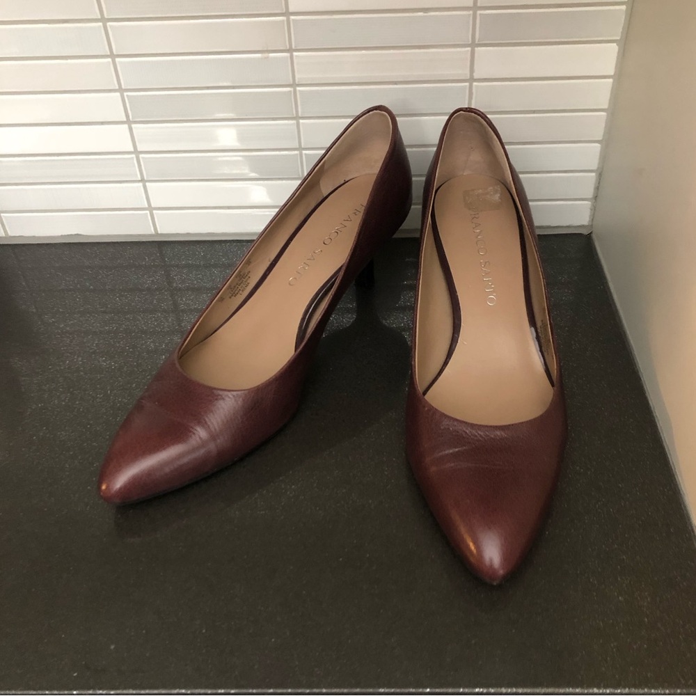 Franco Sarto women’s brown leather heels